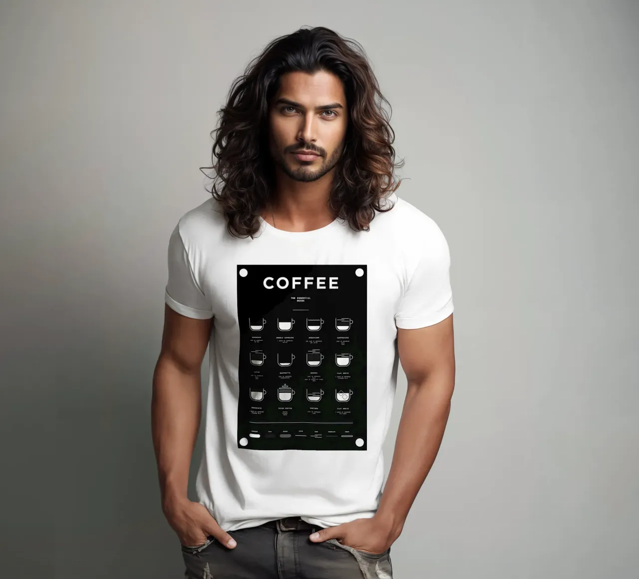 der Kaffeeführer in Schwarz T-Shirt von Eames