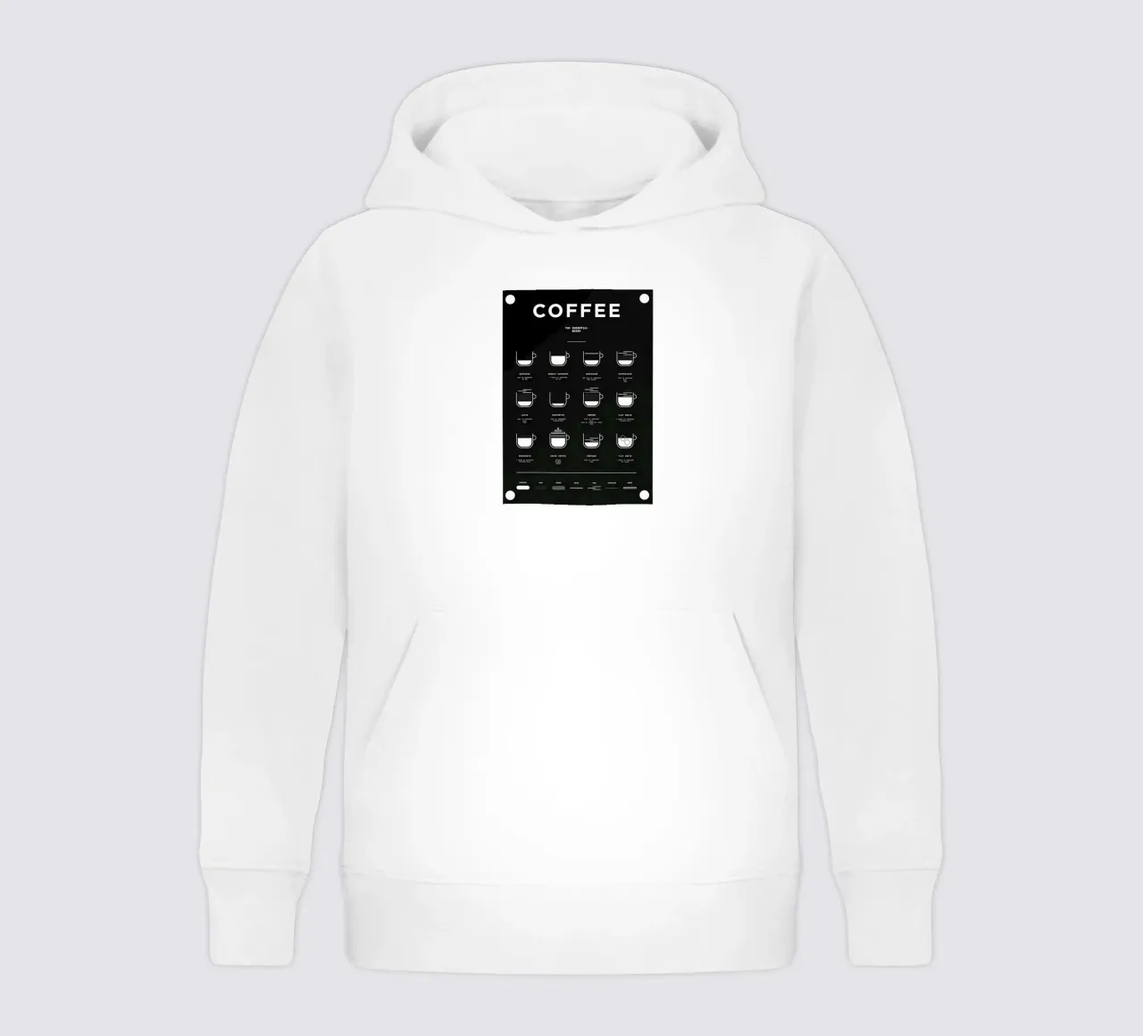 the coffee guide in black kids hoodie by Eames