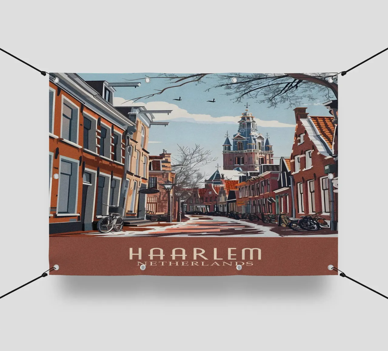Haarlem city Netherlands telo in pvc da Travelstudio