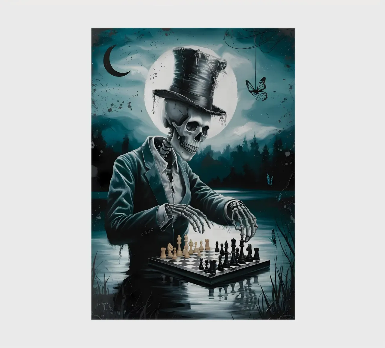 Chess Pieces on Board notebook by Stylianos