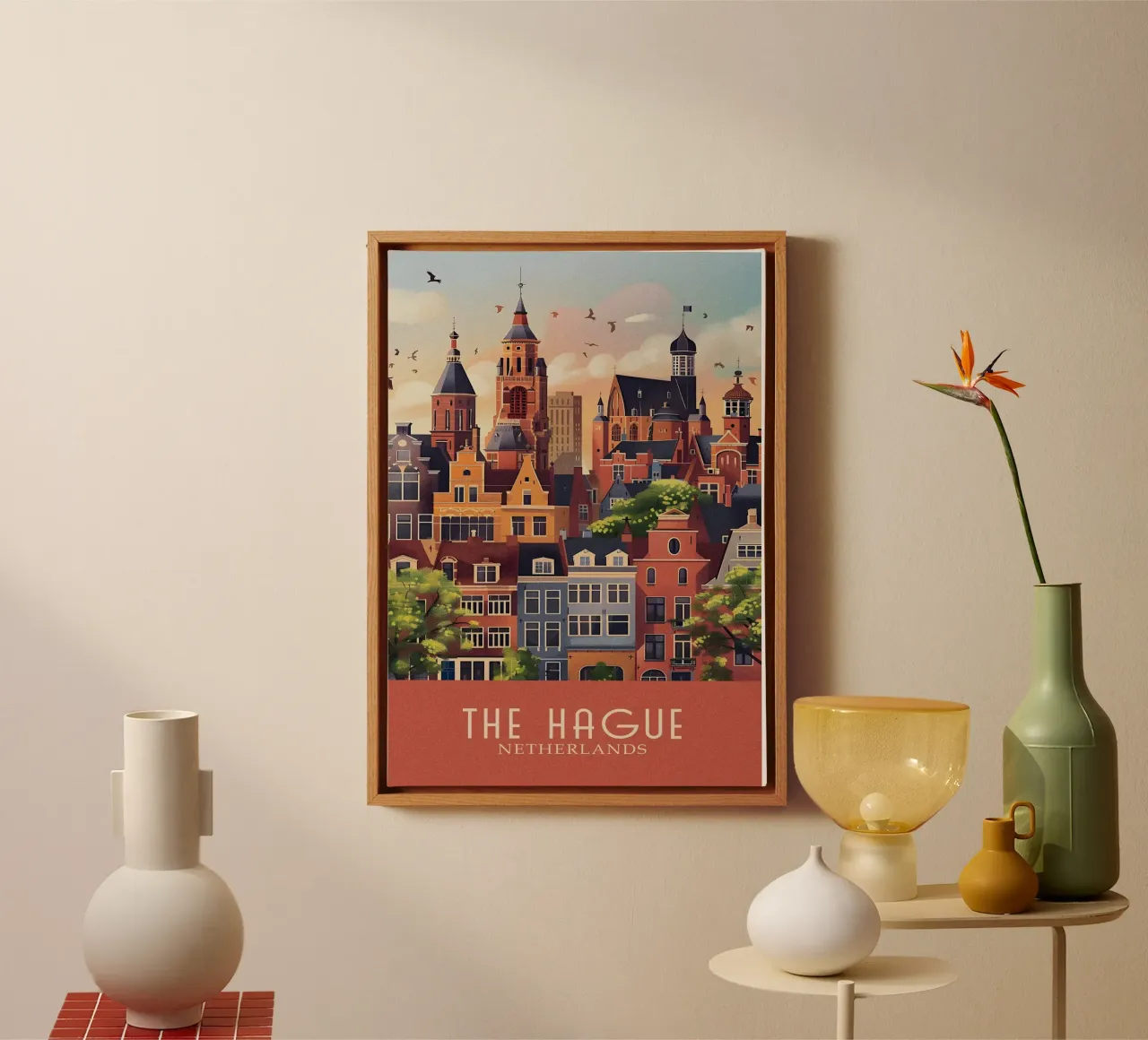 The Hague city Netherlands tela con Cornice a cassetta da Travelstudio