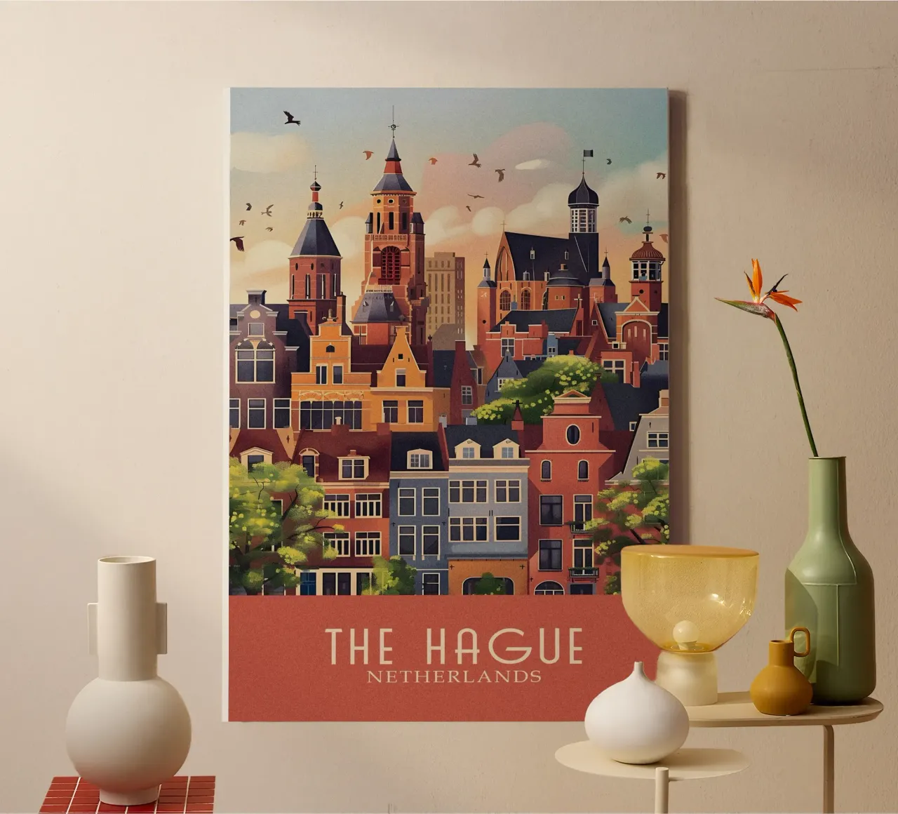 The Hague city Netherlands tela con Cornice a cassetta da Travelstudio