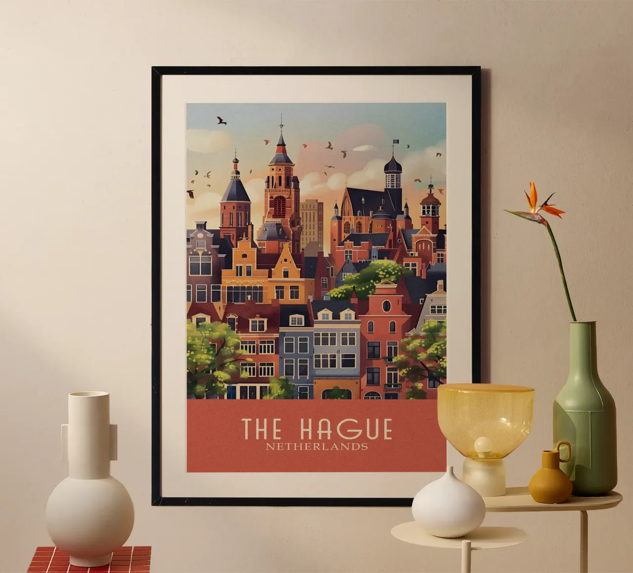 The Hague city Netherlands carta hahnemühle da Travelstudio