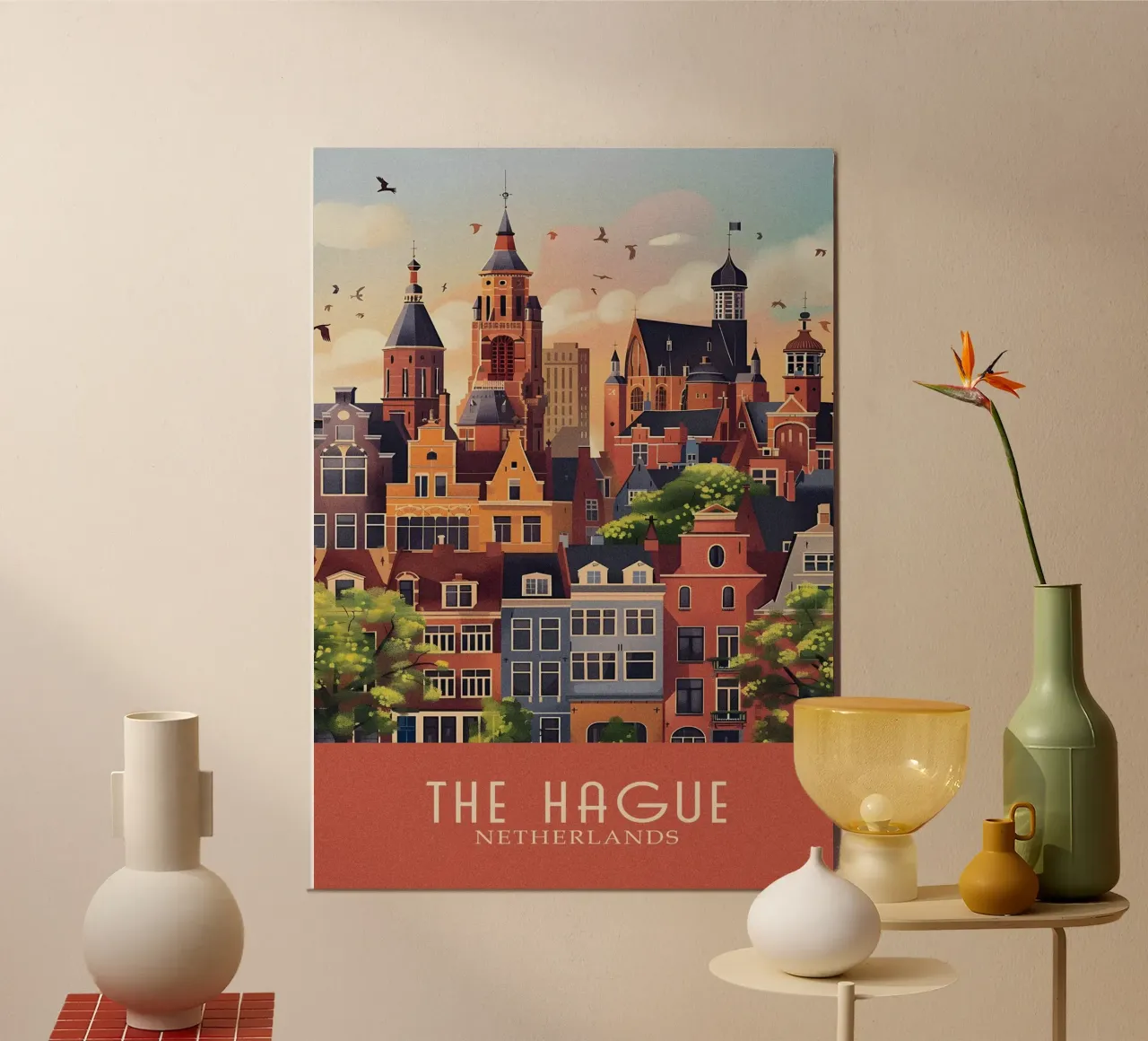The Hague city Netherlands carta hahnemühle da Travelstudio