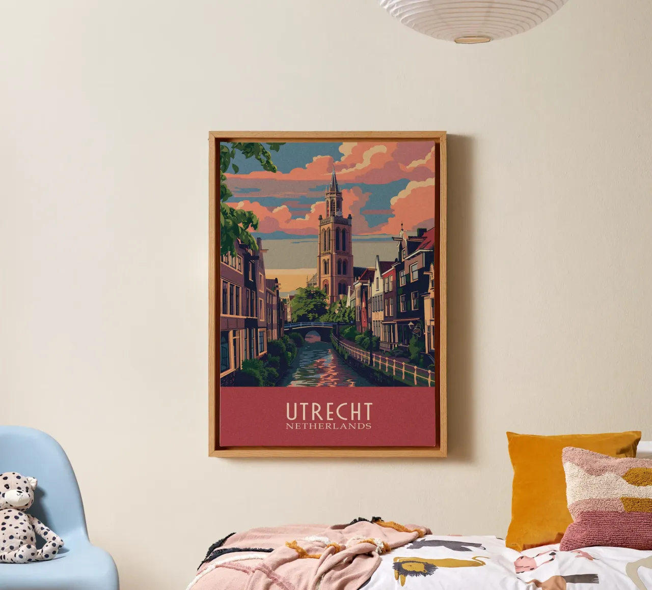 Utrecht city Netherlands tela con Cornice a cassetta da Travelstudio