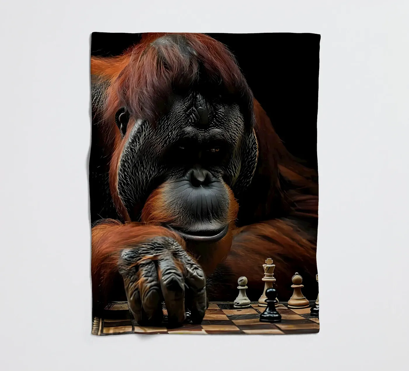 Checkmate fleece blanket by Stylianos