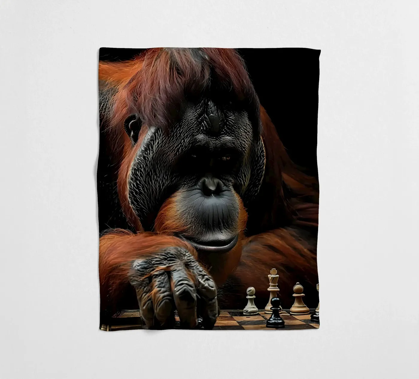 Checkmate fleece blanket by Stylianos