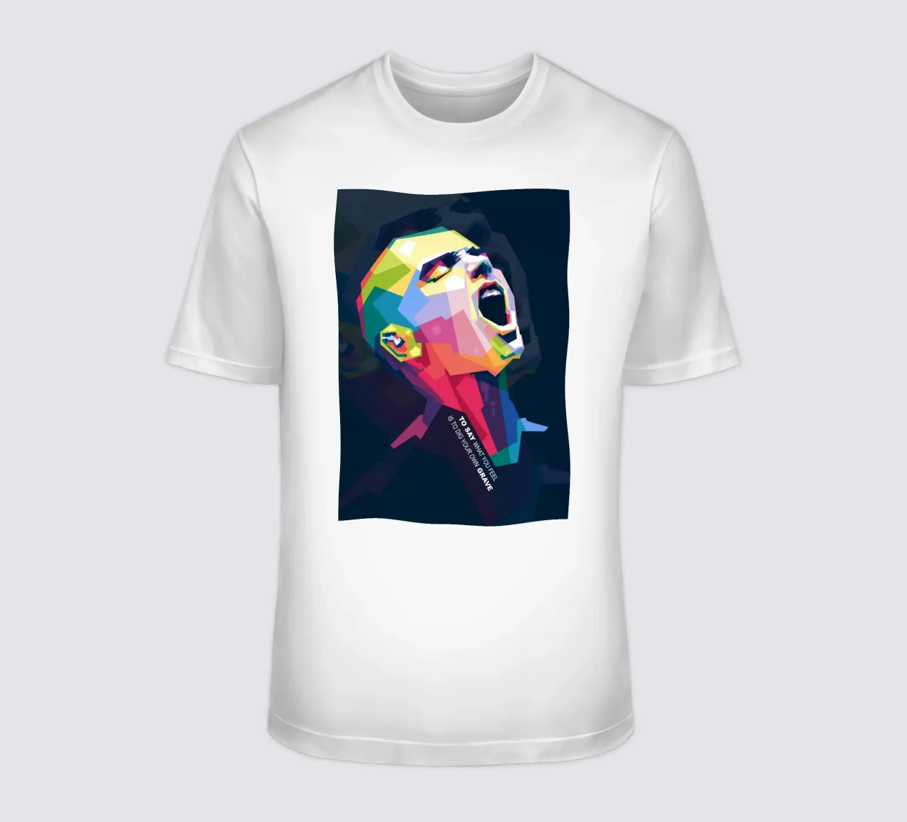 Sinead O' Connor in stile WPAP t-shirt da Alkahfsmart