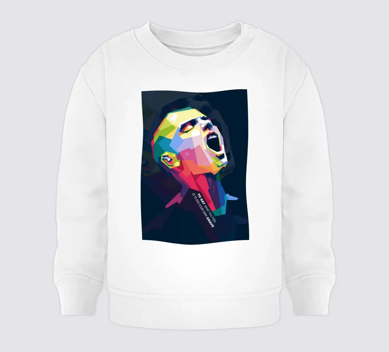 Sinead O' Connor in stile WPAP felpa neonato da Alkahfsmart