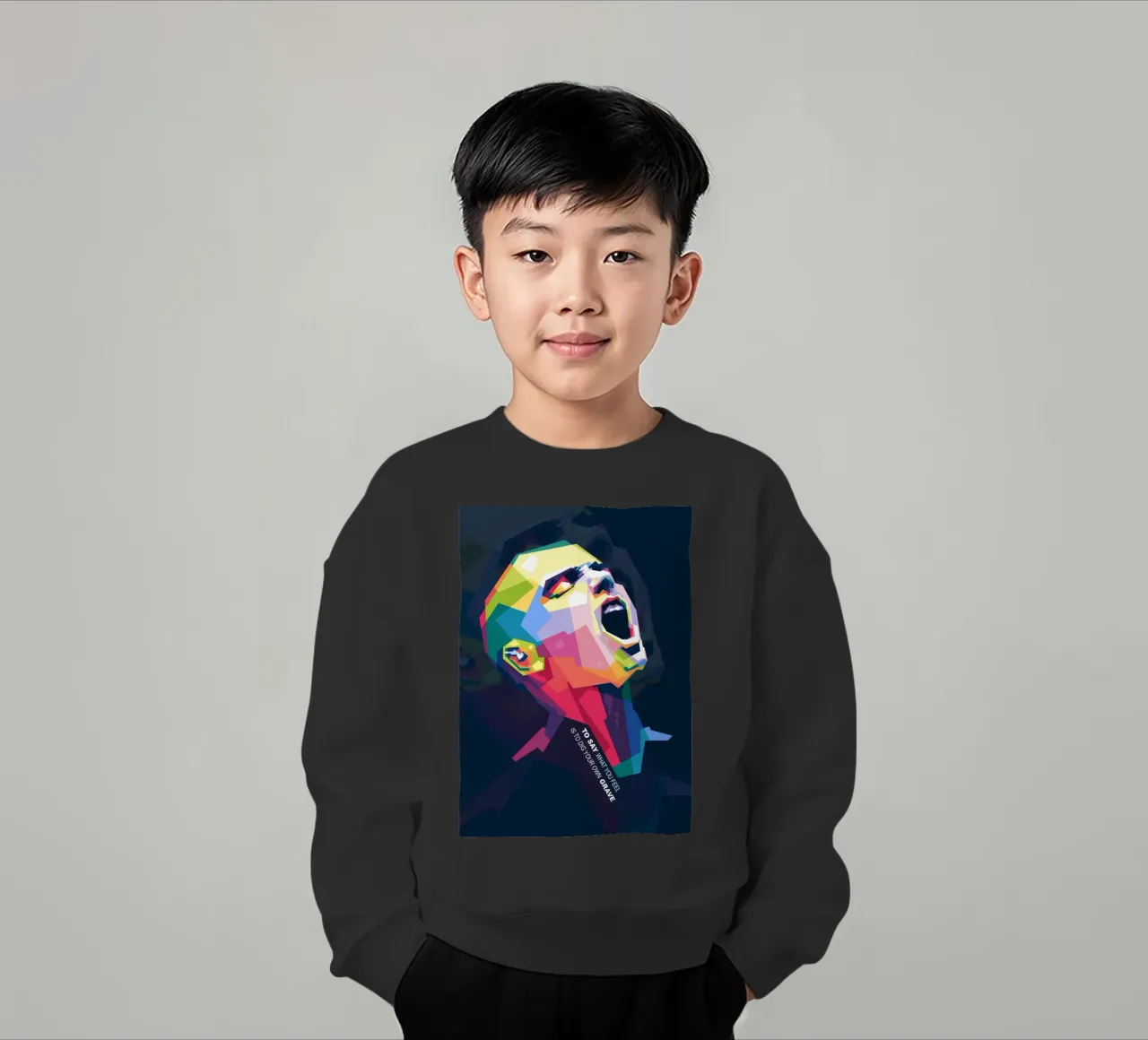 Sinead O' Connor in stile WPAP felpa bambino da Alkahfsmart