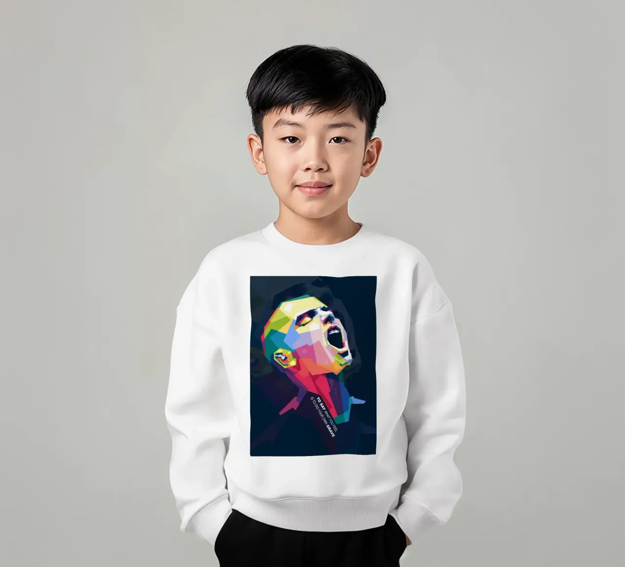 Sinead O' Connor in stile WPAP felpa bambino da Alkahfsmart