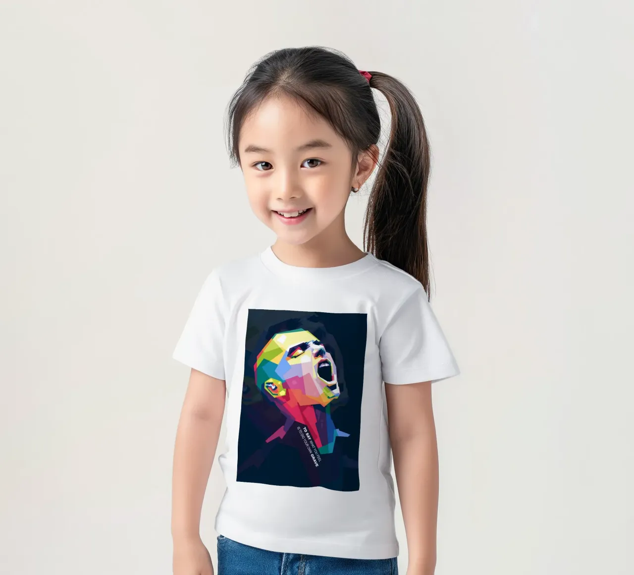 Sinead O' Connor in stile WPAP t-shirt bambini da Alkahfsmart