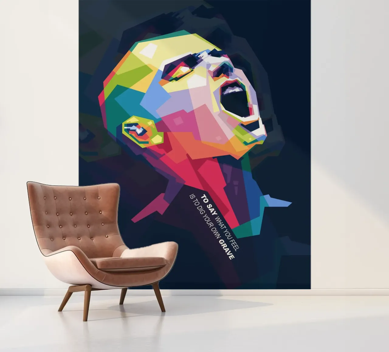 Sinead O' Connor in stile WPAP carta da parati fotografica da Alkahfsmart