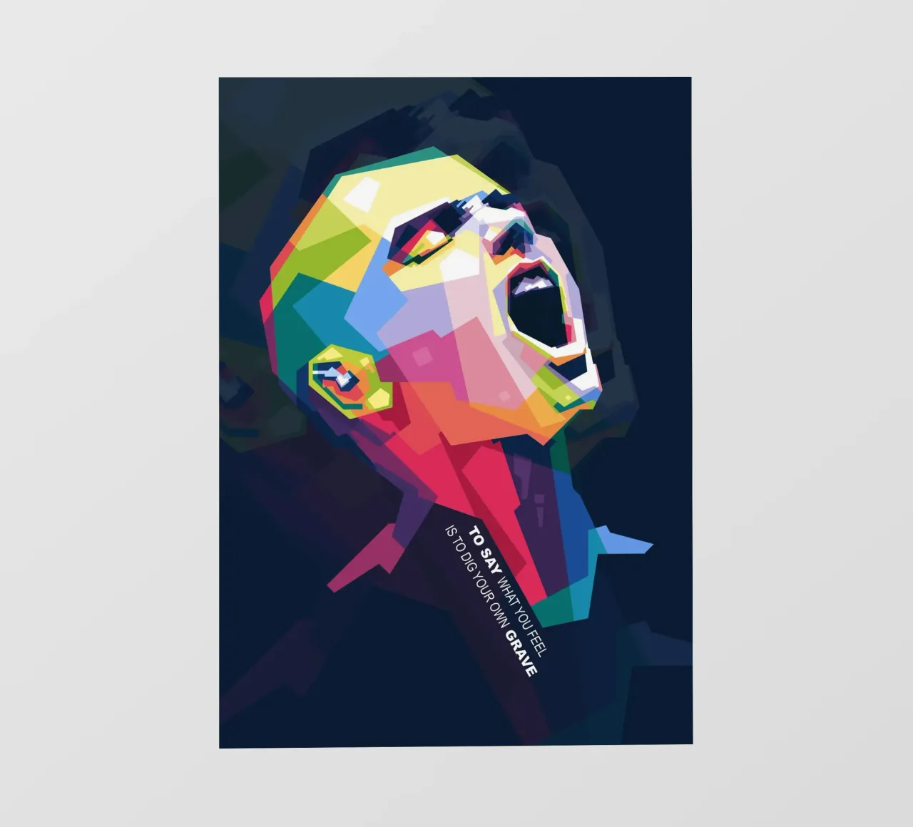 Sinead O' Connor in stile WPAP telo in pvc da Alkahfsmart