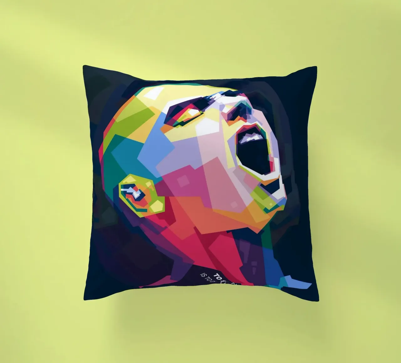 Sinead O' Connor in stile WPAP cuscino da Alkahfsmart