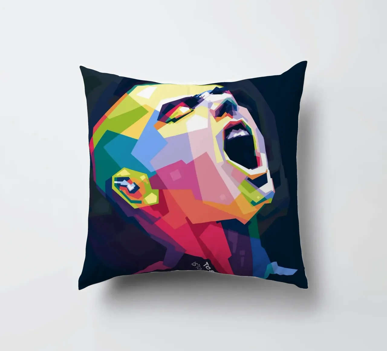 Sinead O' Connor in stile WPAP cuscino da Alkahfsmart