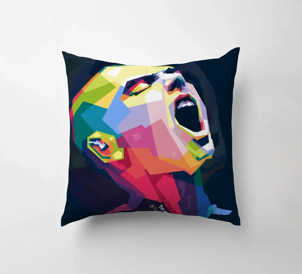 Sinead O' Connor in stile WPAP cuscino da Alkahfsmart