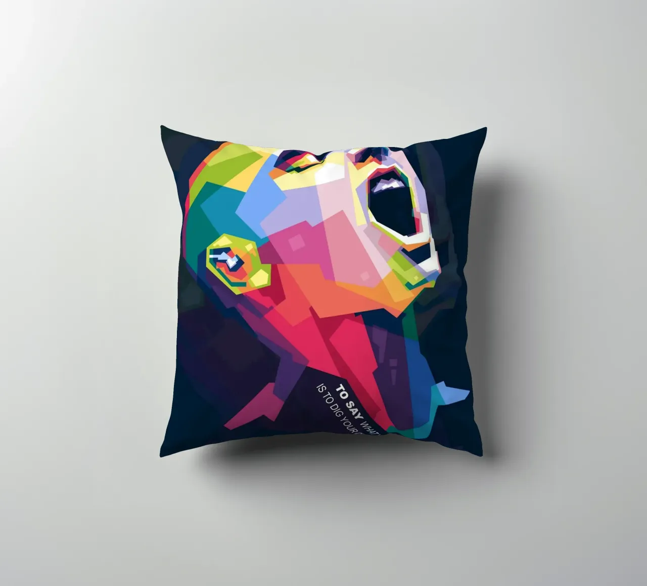 Sinead O' Connor in stile WPAP cuscino da Alkahfsmart