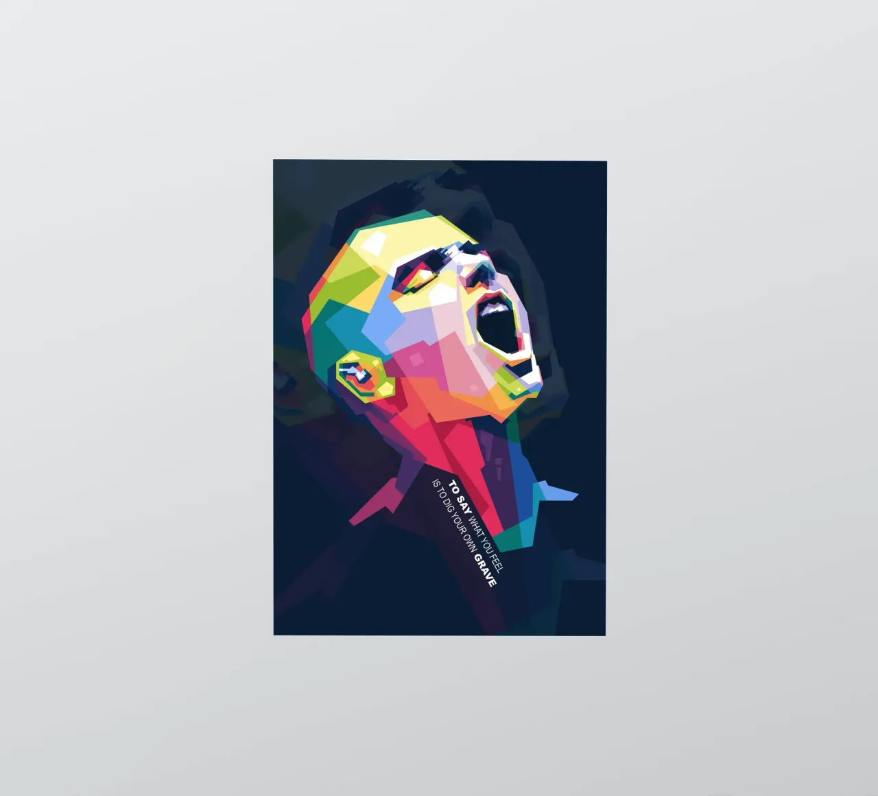 Sinead O' Connor dans le style WPAP autocollant de Alkahfsmart