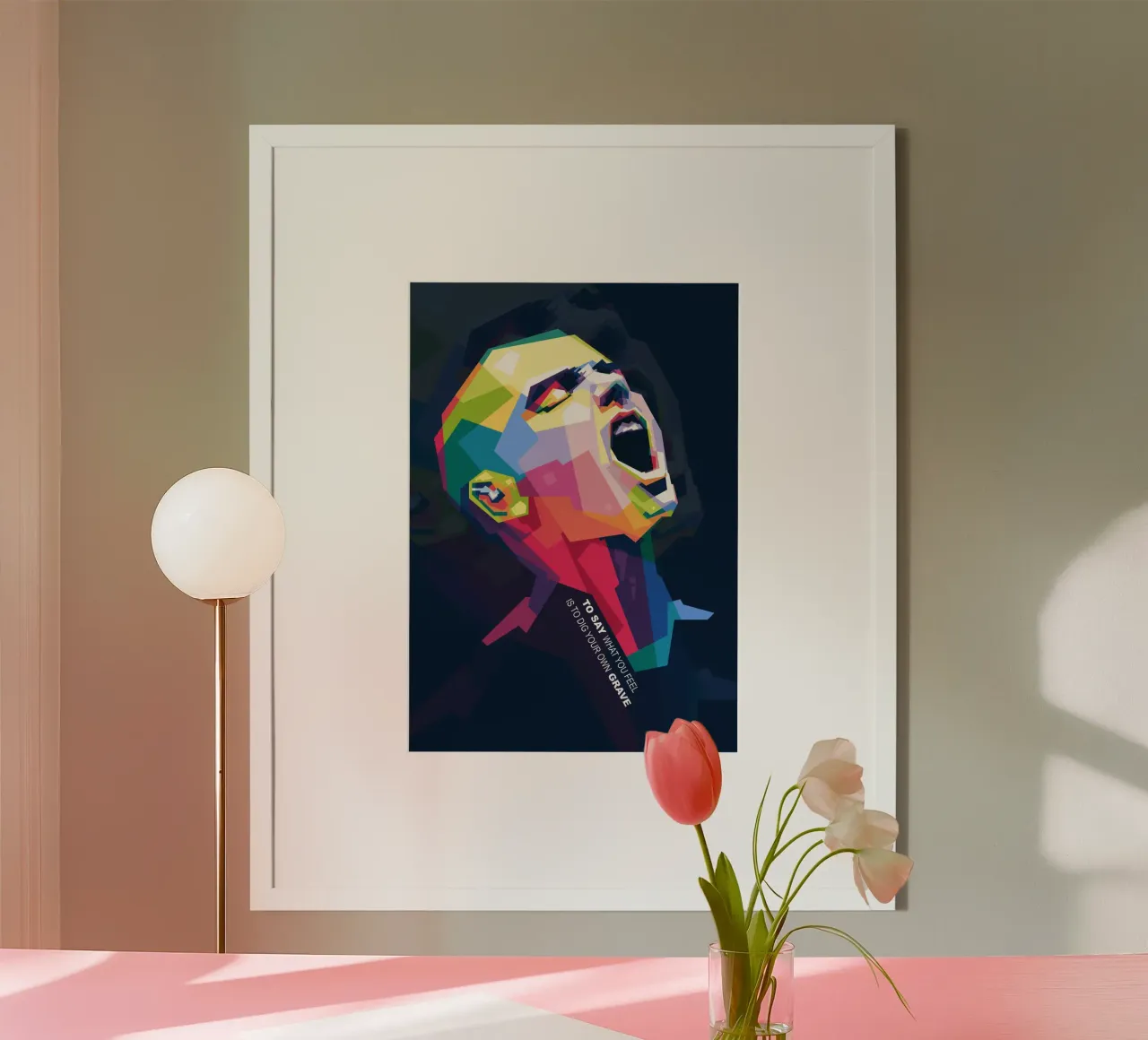 Sinead O' Connor in stile WPAP poster da Alkahfsmart