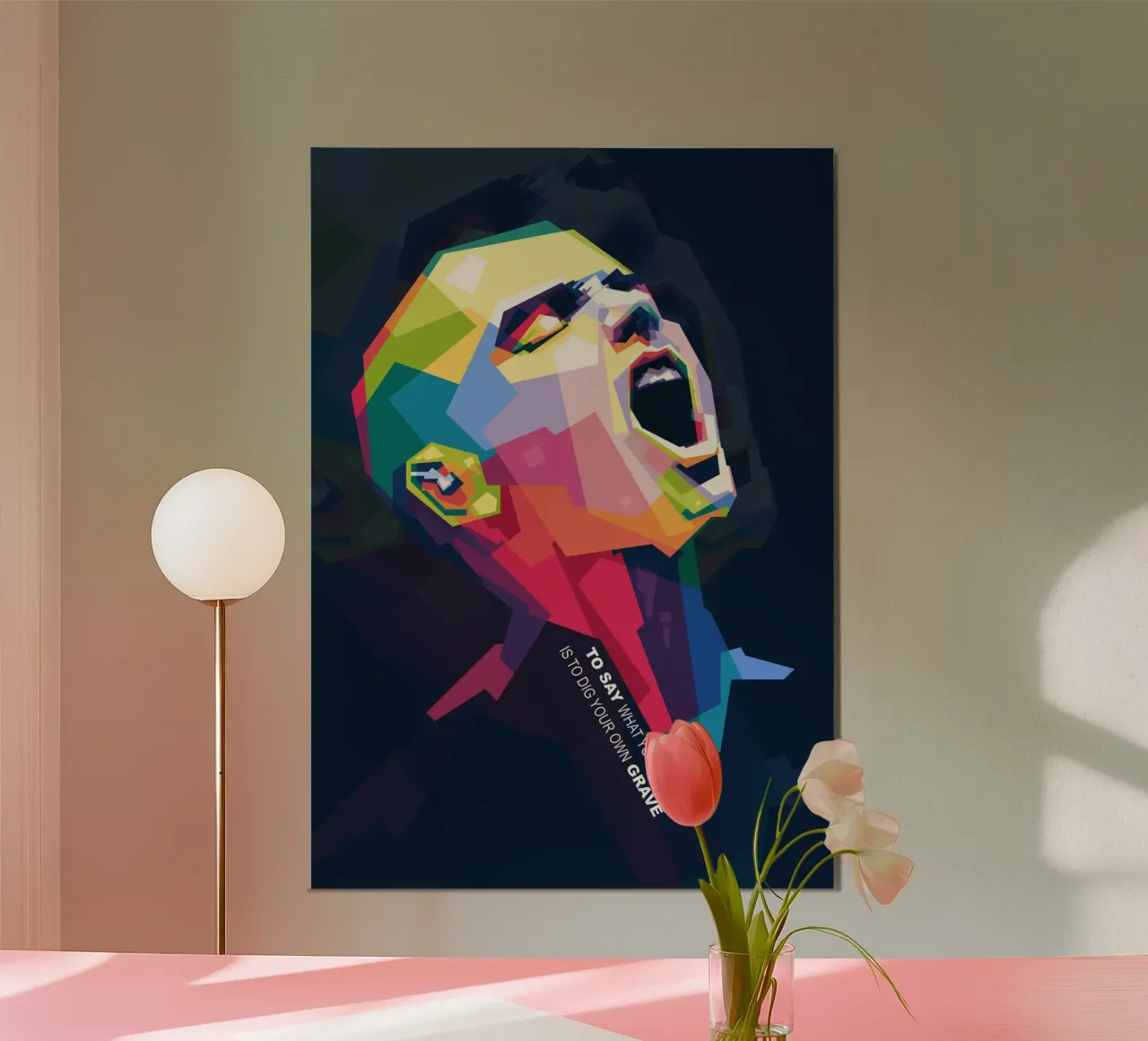 Sinead O' Connor in stile WPAP poster da Alkahfsmart