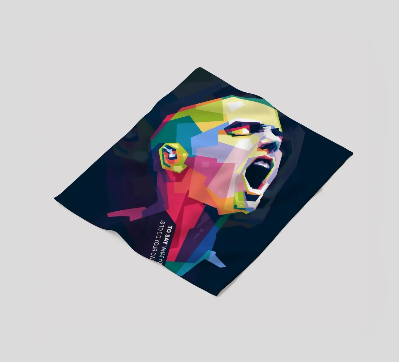 Sinead O' Connor in stile WPAP coperta in pile da Alkahfsmart