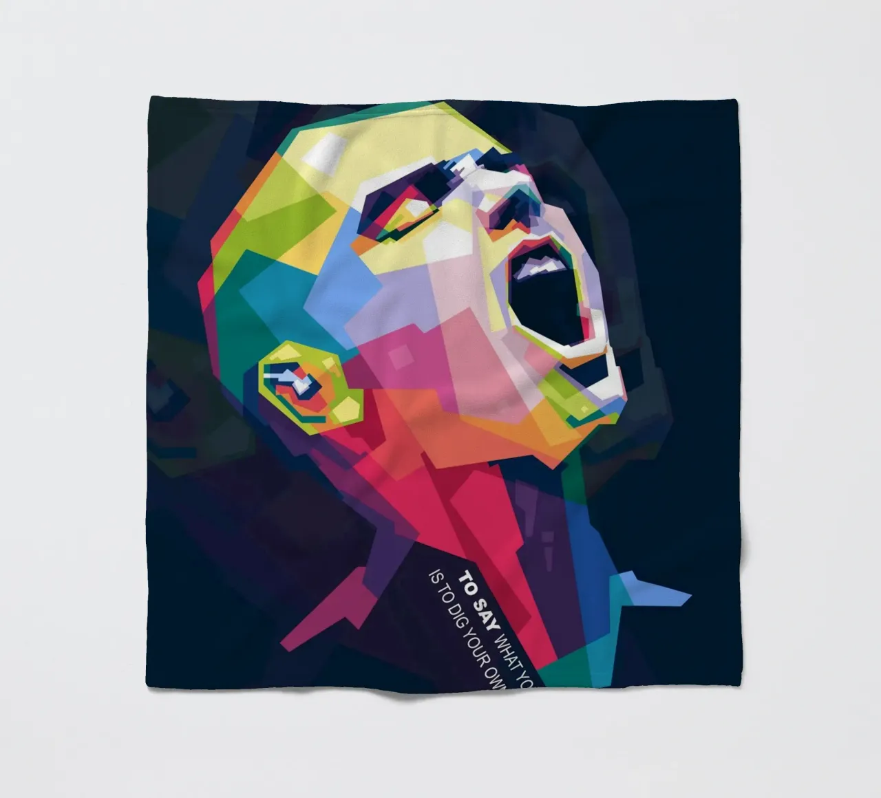 Sinead O' Connor in stile WPAP coperta in pile da Alkahfsmart