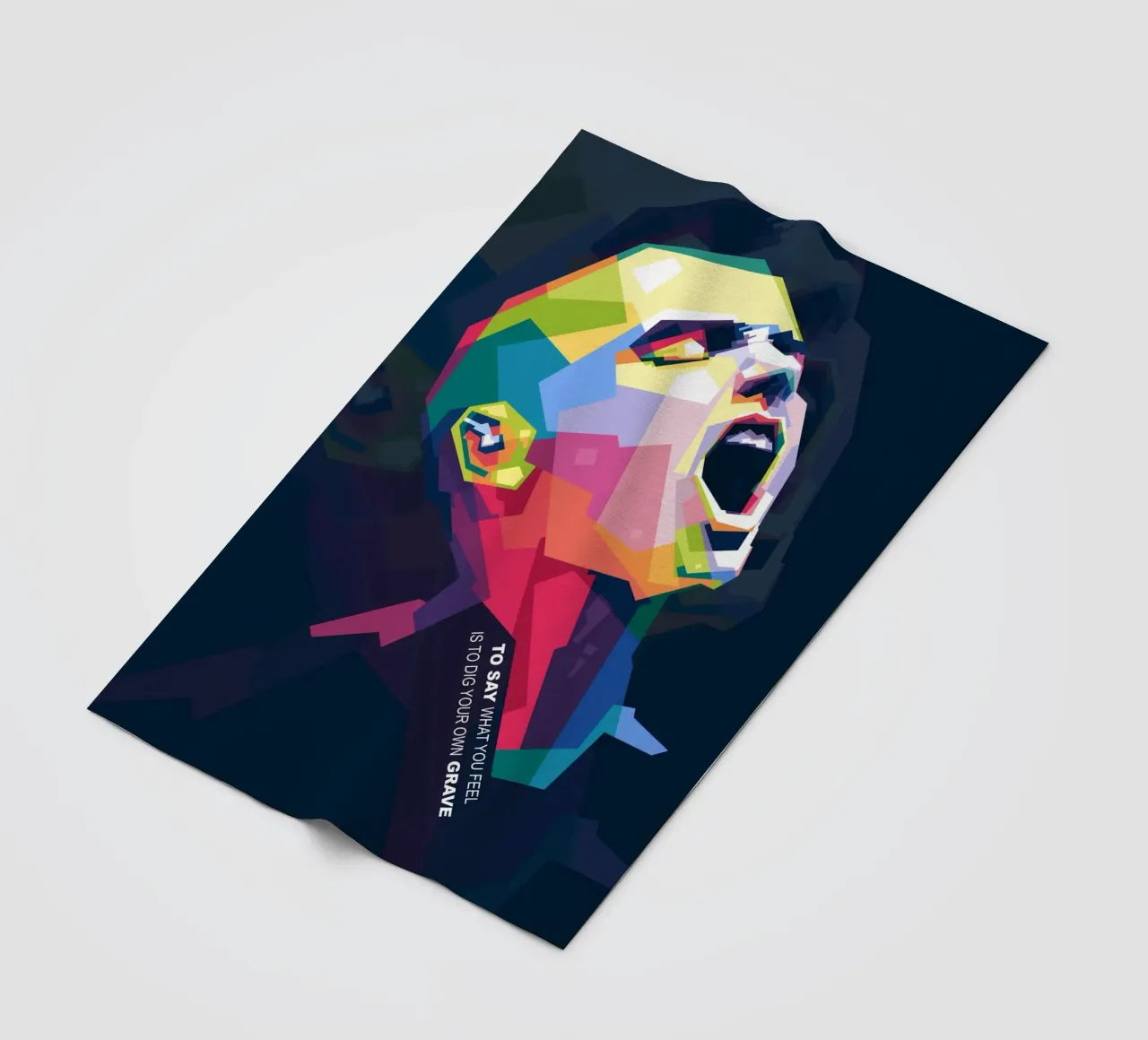 Sinead O' Connor in stile WPAP coperta in pile da Alkahfsmart