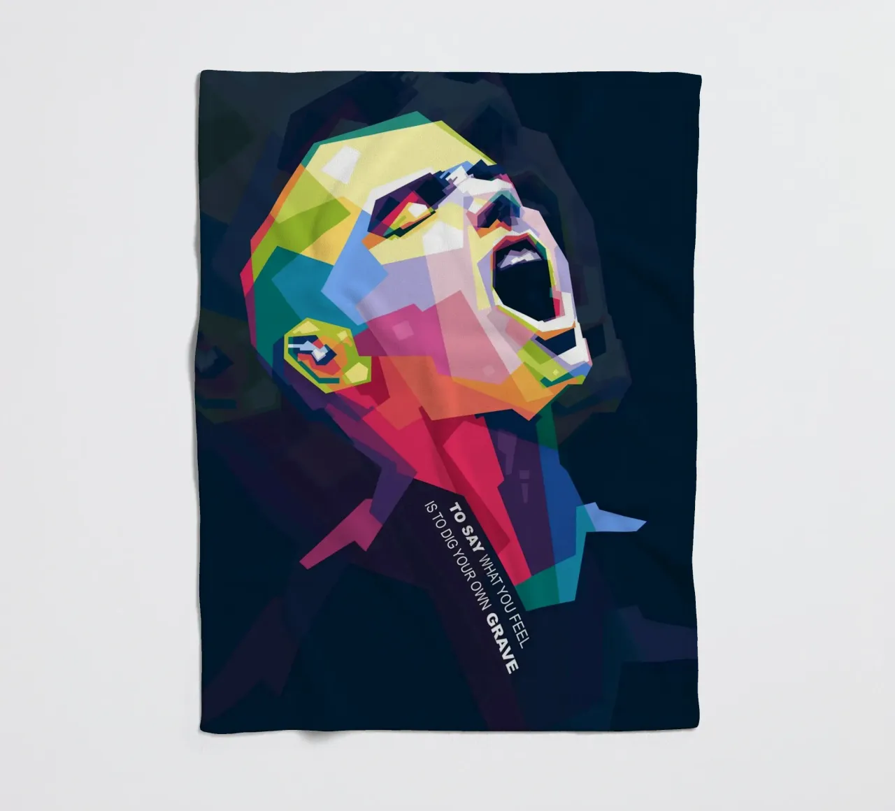Sinead O' Connor in stile WPAP coperta in pile da Alkahfsmart