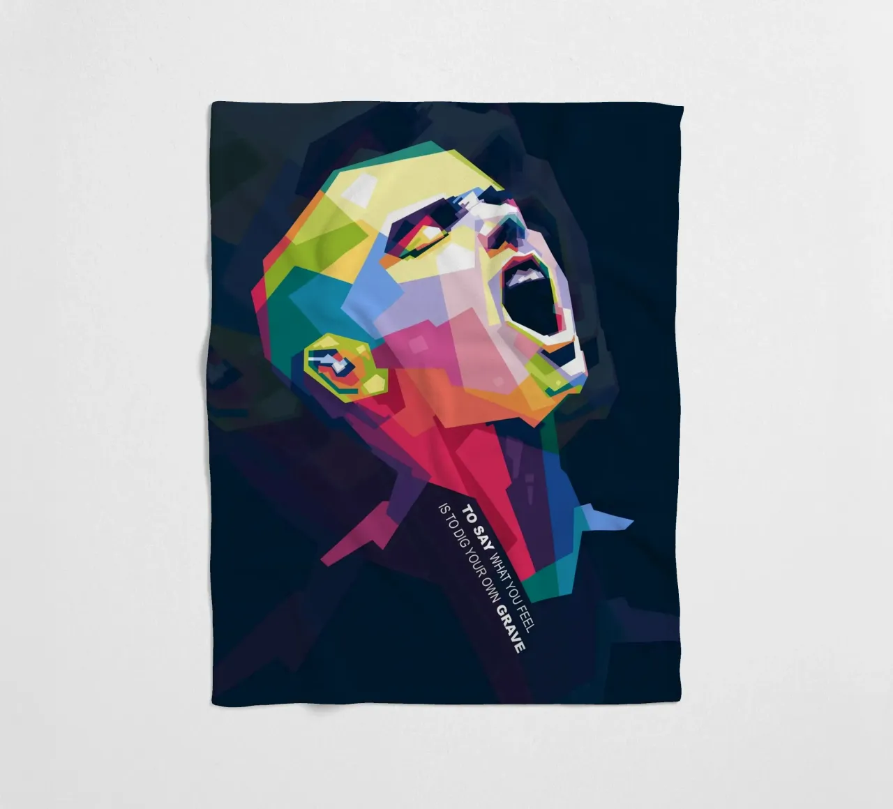 Sinead O' Connor in stile WPAP coperta in pile da Alkahfsmart