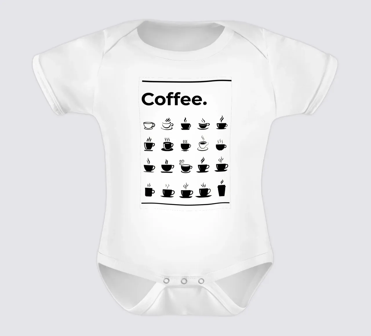 Der ultimative Kaffeeführer Chart Kurzarm Babybody von Eames
