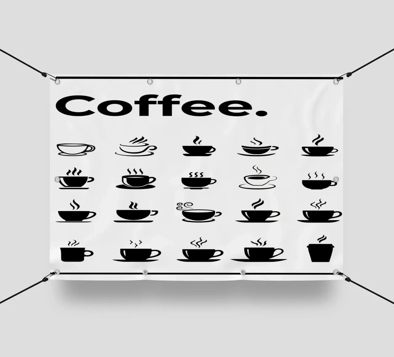 Der ultimative Kaffeeführer Chart PVC Plane von Eames