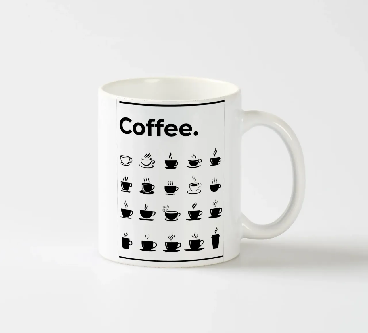 Il grafico della guida definitiva al caffè tazza in ceramica da Eames