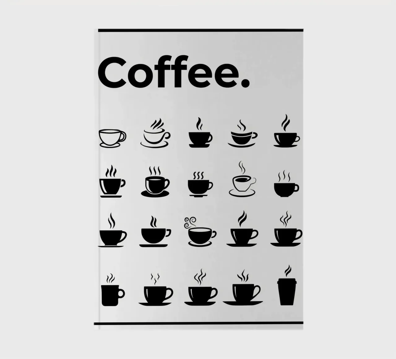 The Ultimate Coffee Guide Chart notebook by Eames