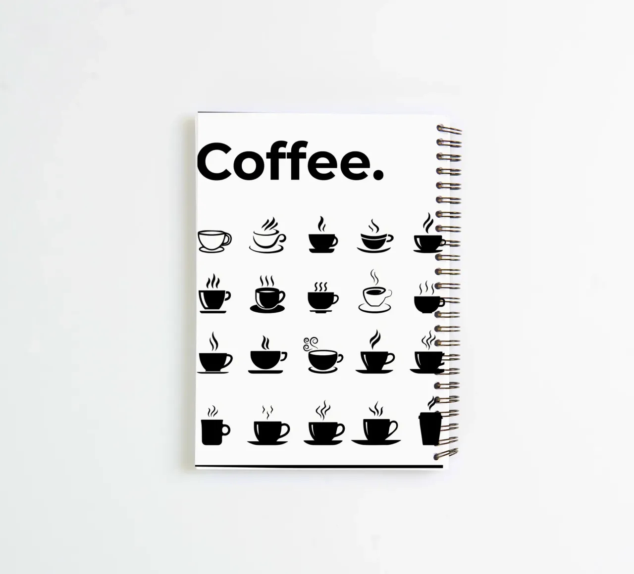 The Ultimate Coffee Guide Chart spiral notebook by Eames