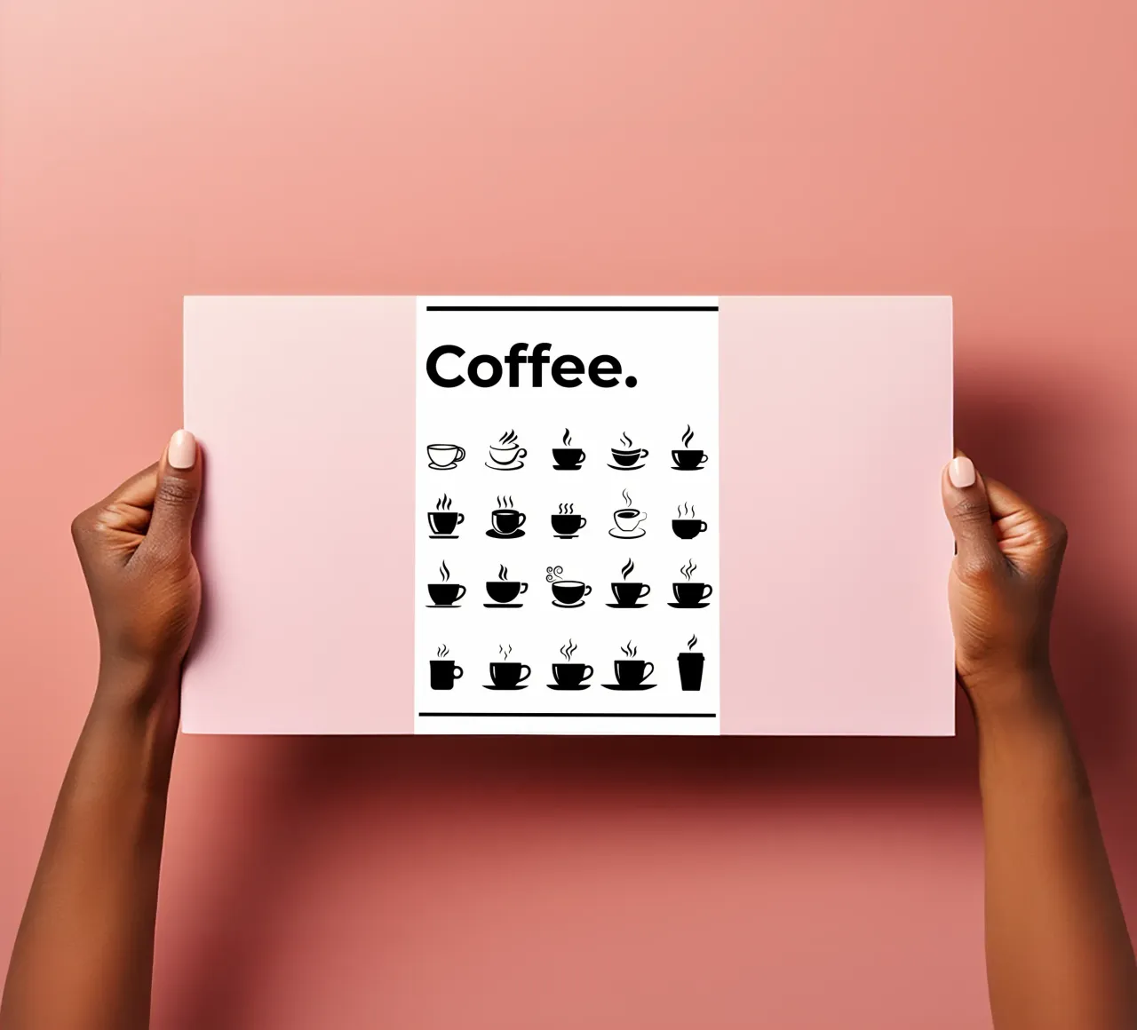 Der ultimative Kaffeeführer Chart Stickerbogen von Eames