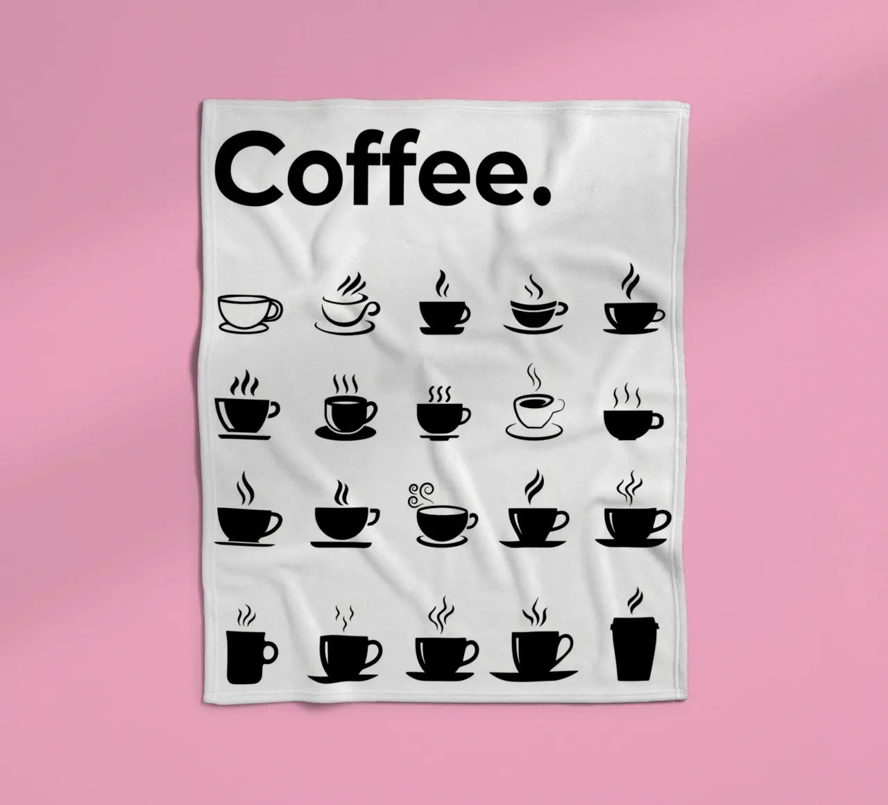 Der ultimative Kaffeeführer Chart Fleecedecke von Eames