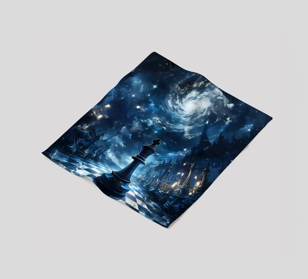 Chess King Funny Inspirational fleece blanket by Stylianos