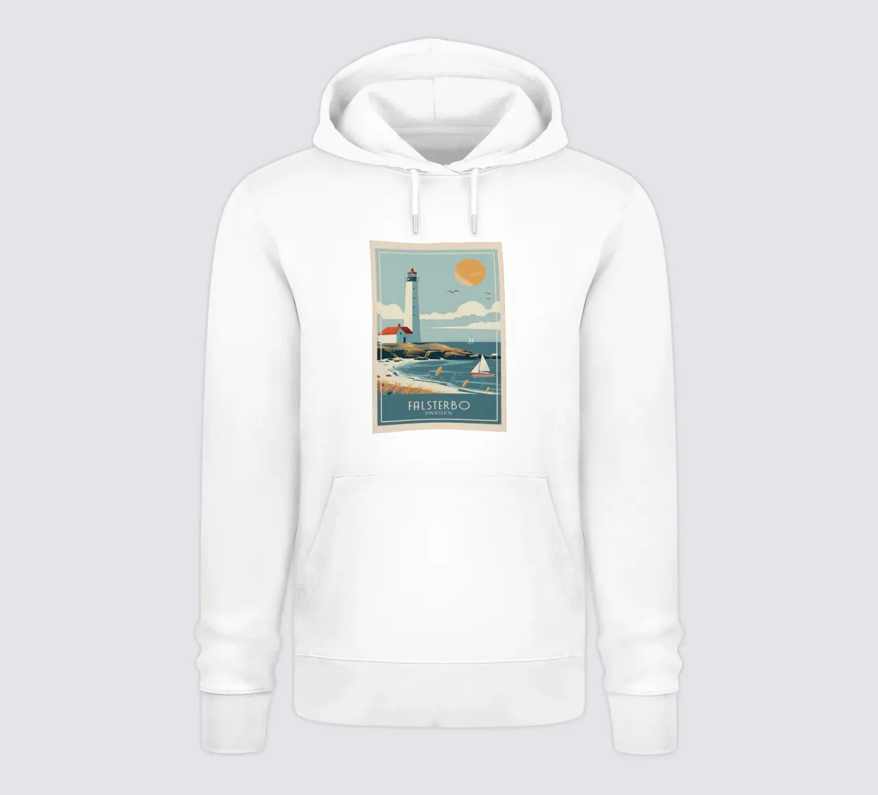 Falsterbo city felpa con cappuccio da Travelstudio