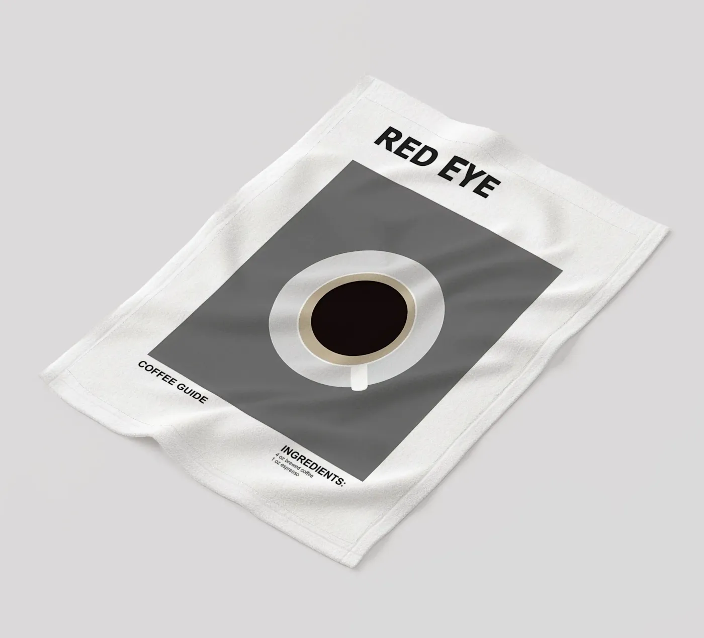 Iced Coffeer fleece blanket by Eames