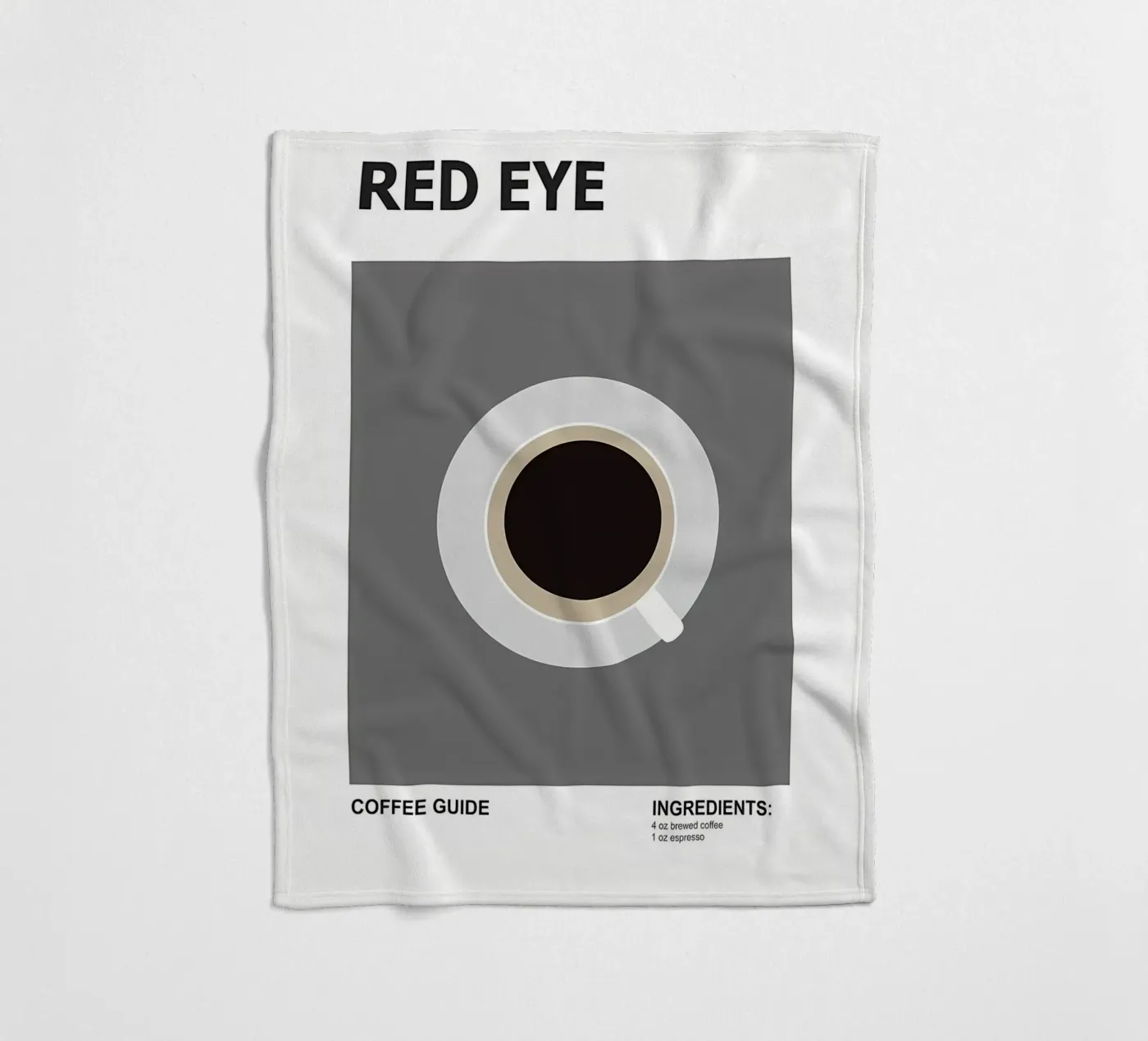 Iced Coffeer fleece blanket by Eames