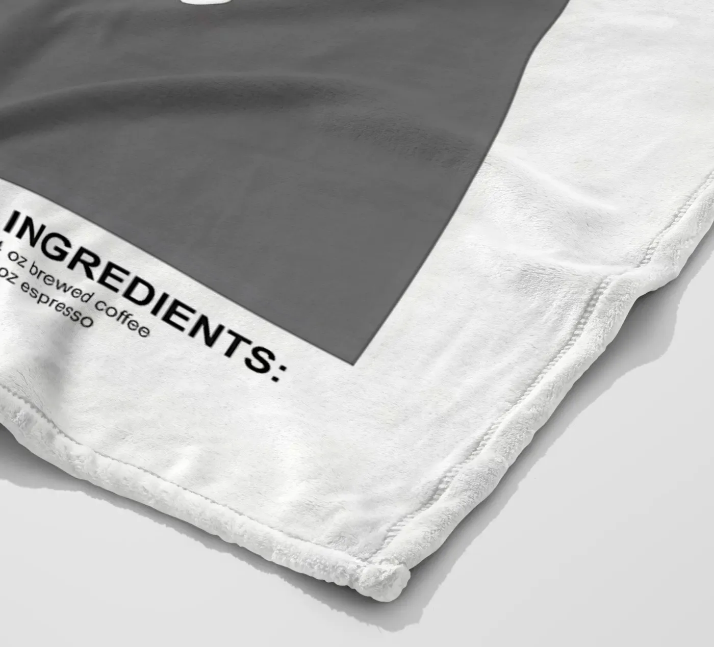 Iced Coffeer fleece blanket by Eames