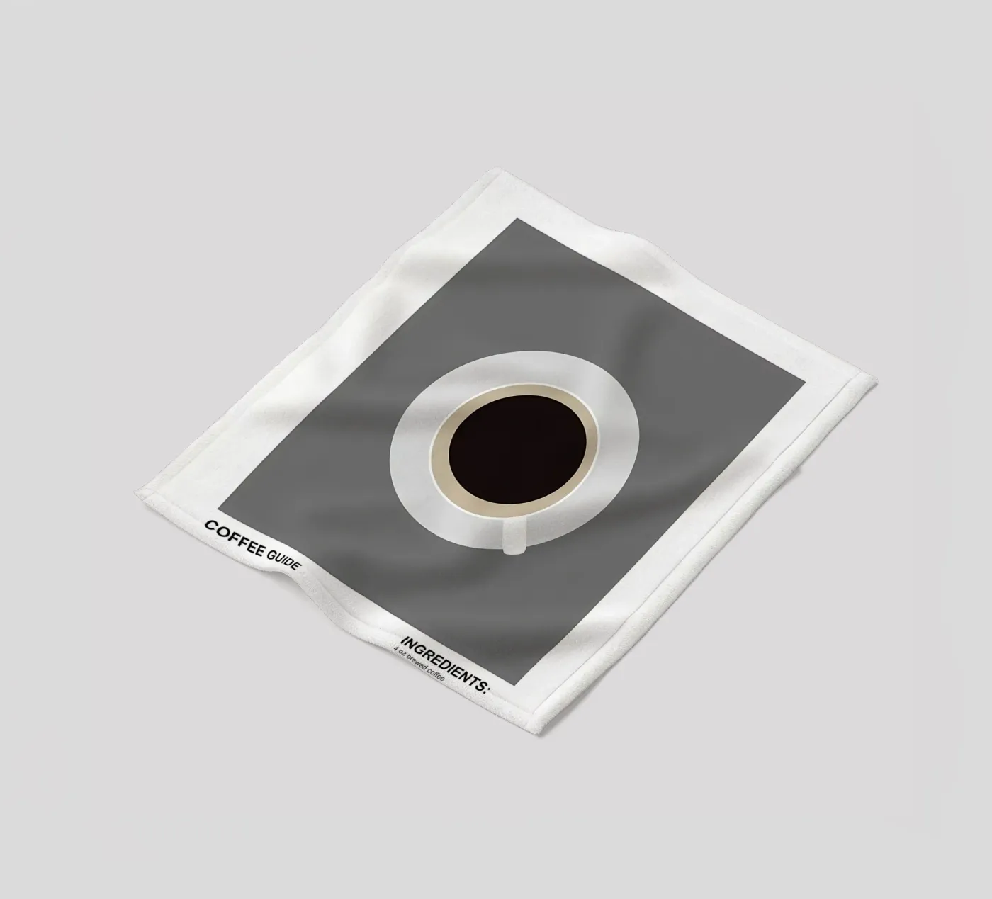 Iced Coffeer fleece blanket by Eames