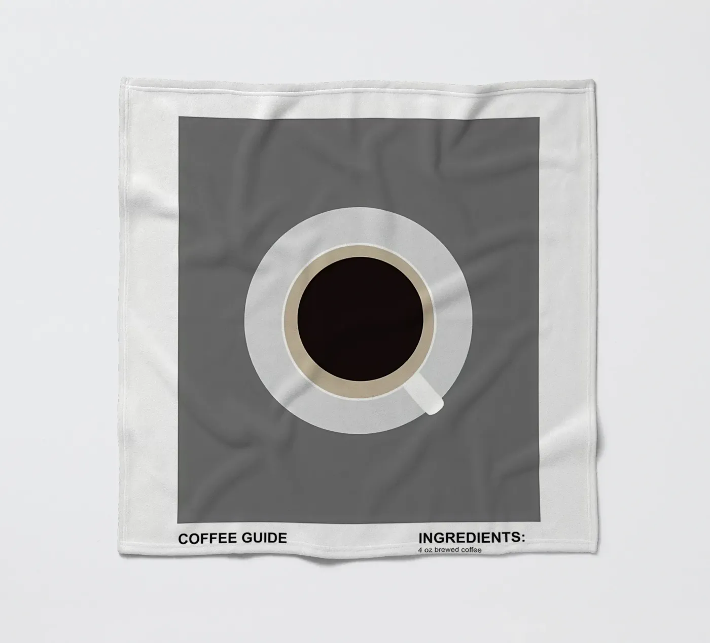 Iced Coffeer fleece blanket by Eames