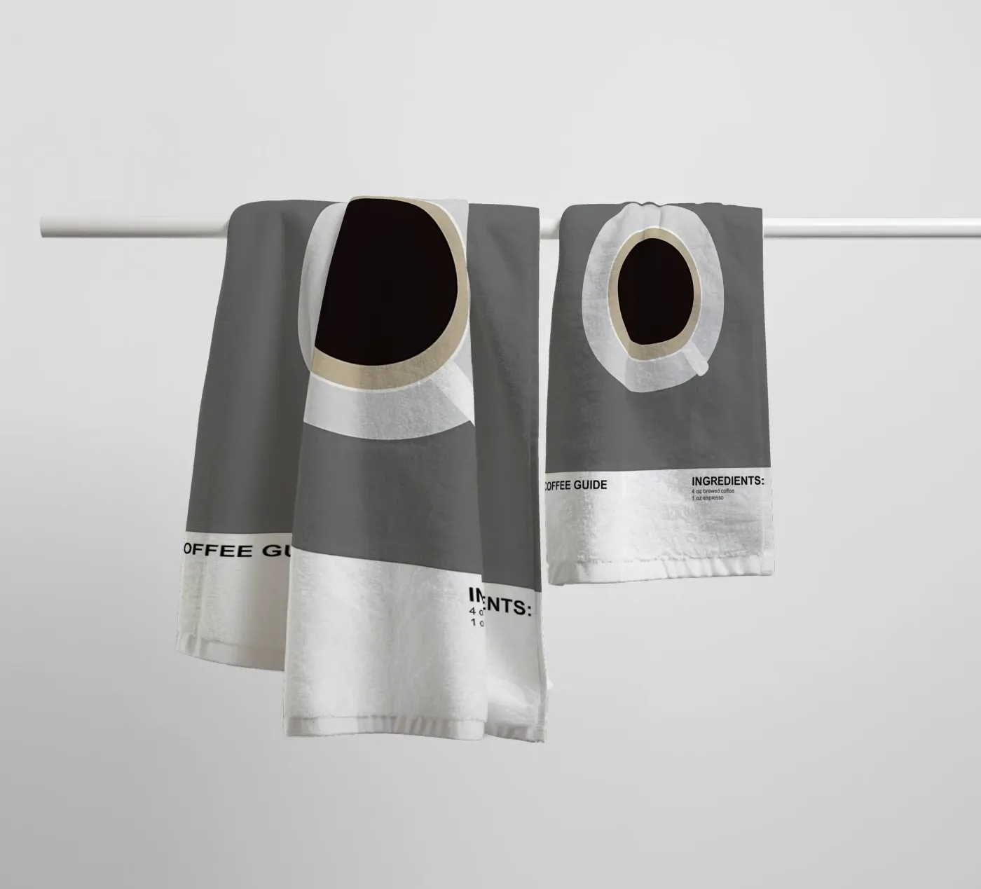 Caffè freddo asciugamano da bagno da Eames