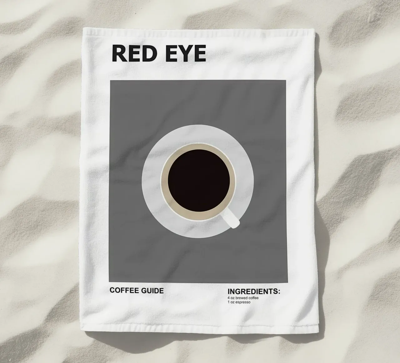 Caffè freddo telo mare da Eames