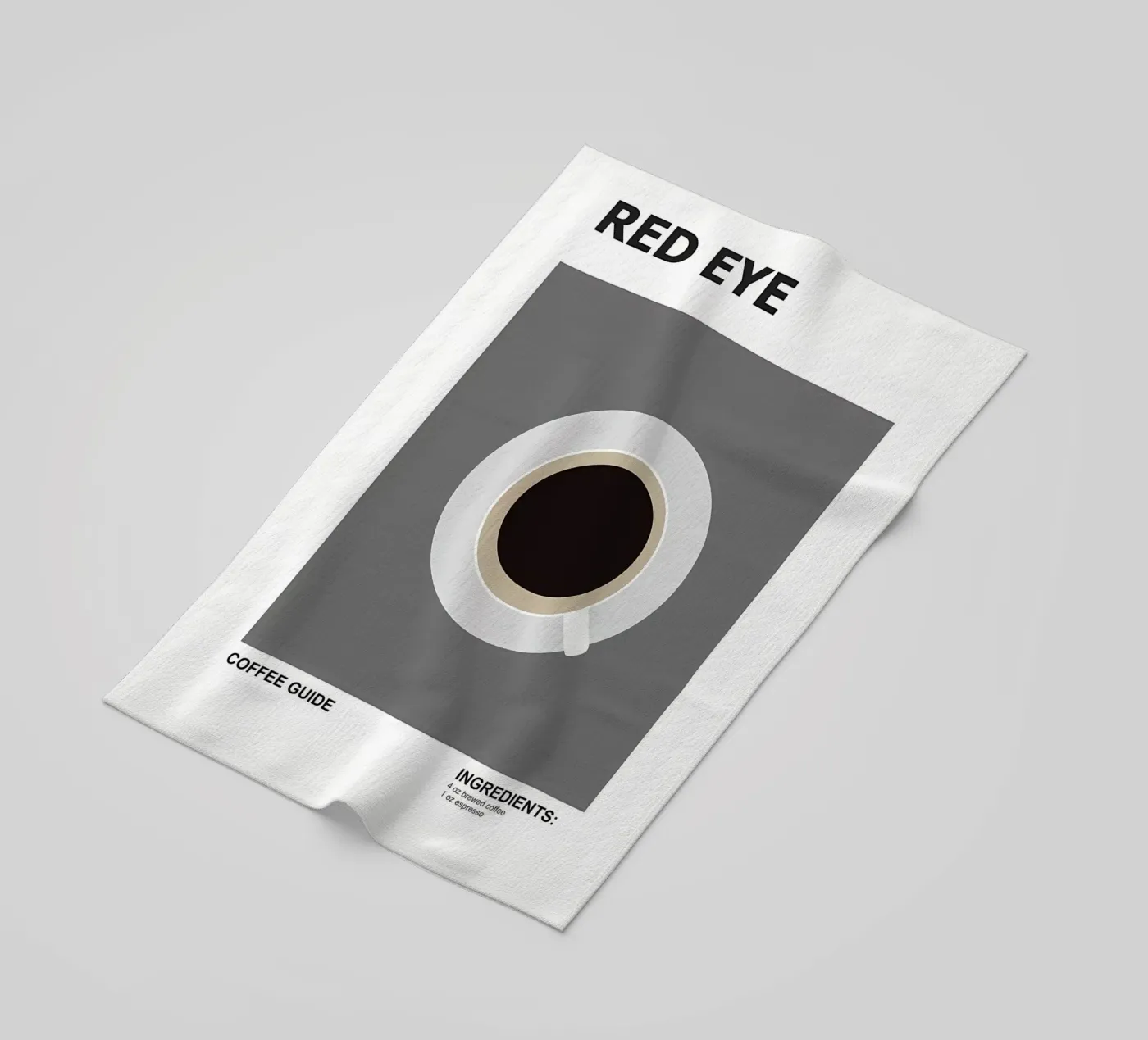 Ijskoffie strandhanddoek van Eames