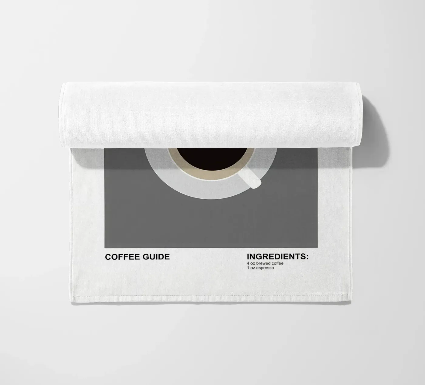 Ijskoffie strandhanddoek van Eames