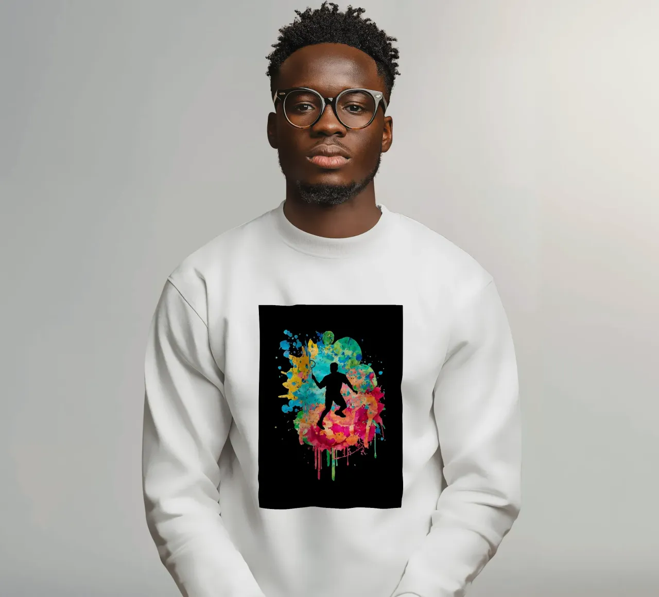 Esplosione di colori di badminton felpa da allison