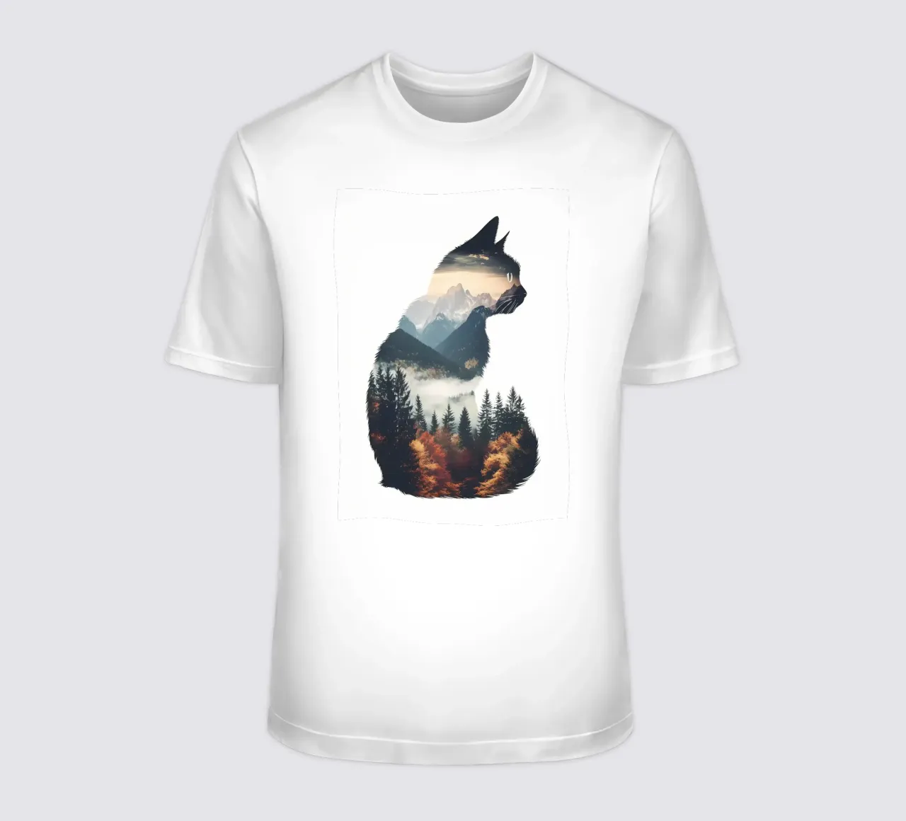 Paesaggio del Monte Gatto t-shirt da Ginnery